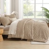 image:imageAndency Taupe Oversized King Comforter Set Boho Soft Warm Tufted Neutral Bedding Comforter Sets 3 Pieces Aesthetic Chevron Farmhouse Cute Bohemian Textured Bedding Set