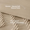 image:imageAndency Taupe Oversized King Comforter Set Boho Soft Warm Tufted Neutral Bedding Comforter Sets 3 Pieces Aesthetic Chevron Farmhouse Cute Bohemian Textured Bedding Set