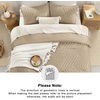 image:imageAndency Taupe Oversized King Comforter Set Boho Soft Warm Tufted Neutral Bedding Comforter Sets 3 Pieces Aesthetic Chevron Farmhouse Cute Bohemian Textured Bedding Set