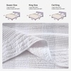 image:imageAndency 100 Cotton Queen Size Quilt 3 Pieces Navy Ultra Soft Lightweight Bedspreads amp Coverlets Set Striped Pick Stitch Quilted Bedding Sets for All Seasons 1 Quilt 2 Pillow Shams NavyWhite