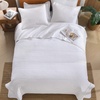 image:imageAndency 100 Cotton Queen Size Quilt 3 Pieces Navy Ultra Soft Lightweight Bedspreads amp Coverlets Set Striped Pick Stitch Quilted Bedding Sets for All Seasons 1 Quilt 2 Pillow Shams NavyWhite