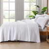 image:imageAndency 100 Cotton Queen Size Quilt 3 Pieces Navy Ultra Soft Lightweight Bedspreads amp Coverlets Set Striped Pick Stitch Quilted Bedding Sets for All Seasons 1 Quilt 2 Pillow Shams NavyWhite