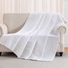 image:imageAndency 100 Cotton Queen Size Quilt 3 Pieces Navy Ultra Soft Lightweight Bedspreads amp Coverlets Set Striped Pick Stitch Quilted Bedding Sets for All Seasons 1 Quilt 2 Pillow Shams NavyWhite