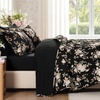 image:imageAndency Quilt King Size Black Flower Bedspread King Size 3 Pieces Soft Bedding Set Lightweight Coverlet Set for All Season with 2 Pillowcases 106x96Black
