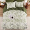 image:imageAndency Quilt King Size Black Flower Bedspread King Size 3 Pieces Soft Bedding Set Lightweight Coverlet Set for All Season with 2 Pillowcases 106x96White  Green
