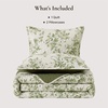 image:imageAndency Quilt King Size Black Flower Bedspread King Size 3 Pieces Soft Bedding Set Lightweight Coverlet Set for All Season with 2 Pillowcases 106x96White  Green