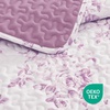 image:imageAndency Quilt King Size Black Flower Bedspread King Size 3 Pieces Soft Bedding Set Lightweight Coverlet Set for All Season with 2 Pillowcases 106x96White  Purple