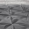 image:imageAndency TwinXL Pinch Pleat Comforter Set 68x923 Piece Lightweight Pintuck Bedding Comforters amp Sets Fluffy Down Alternative Comforter with 2 Pillow Shams for All SeasonWhiteMedium Gray