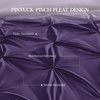 image:imageAndency TwinXL Pinch Pleat Comforter Set 68x923 Piece Lightweight Pintuck Bedding Comforters amp Sets Fluffy Down Alternative Comforter with 2 Pillow Shams for All SeasonWhitePurple