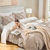 image:imageAndency TwinXL Pinch Pleat Comforter Set 68x923 Piece Lightweight Pintuck Bedding Comforters amp Sets Fluffy Down Alternative Comforter with 2 Pillow Shams for All SeasonWhiteWheat