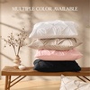 image:imageAndency TwinXL Pinch Pleat Comforter Set 68x923 Piece Lightweight Pintuck Bedding Comforters amp Sets Fluffy Down Alternative Comforter with 2 Pillow Shams for All SeasonWhiteBlack
