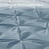 image:imageAndency TwinXL Pinch Pleat Comforter Set 68x923 Piece Lightweight Pintuck Bedding Comforters amp Sets Fluffy Down Alternative Comforter with 2 Pillow Shams for All SeasonWhiteGrayish Blue