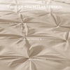 image:imageAndency TwinXL Pinch Pleat Comforter Set 68x923 Piece Lightweight Pintuck Bedding Comforters amp Sets Fluffy Down Alternative Comforter with 2 Pillow Shams for All SeasonWhiteKhaki