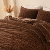 image:imageAndency Fluffy Cheetah Print Comforter Set Full Size Bgeie 3 Pieces Faux Fur Plush Leopard Print Comforter Mellow Cozy Warm Soft Sherpa Thick Heavy Puffy Comforters Bed Set with 2 PillocasesCheetah Print Brown