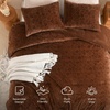 image:imageAndency Fluffy Cheetah Print Comforter Set Full Size Bgeie 3 Pieces Faux Fur Plush Leopard Print Comforter Mellow Cozy Warm Soft Sherpa Thick Heavy Puffy Comforters Bed Set with 2 PillocasesCheetah Print Brown
