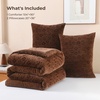 image:imageAndency Fluffy Cheetah Print Comforter Set Full Size Bgeie 3 Pieces Faux Fur Plush Leopard Print Comforter Mellow Cozy Warm Soft Sherpa Thick Heavy Puffy Comforters Bed Set with 2 PillocasesCheetah Print Brown