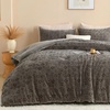 image:imageAndency Fluffy Cheetah Print Comforter Set Full Size Bgeie 3 Pieces Faux Fur Plush Leopard Print Comforter Mellow Cozy Warm Soft Sherpa Thick Heavy Puffy Comforters Bed Set with 2 PillocasesCheetah Print Light Grey