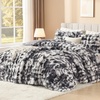 image:imageAndency Fluffy Full Size Comforter Set Cream White 3 Pieces Winter Faux Rabbit Fur Bubble Marshmallow Plush Bedding Comforter Set Mellow Warm Soft Thick Heavy Puffy Comforters Bed SetTiedyed Grey