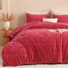 image:imageAndency Fluffy Cheetah Print Comforter Set Full Size Bgeie 3 Pieces Faux Fur Plush Leopard Print Comforter Mellow Cozy Warm Soft Sherpa Thick Heavy Puffy Comforters Bed Set with 2 PillocasesCheetah Print Old Pink