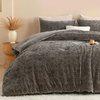 image:imageAndency Fluffy Cheetah Print Comforter Set Full Size Bgeie 3 Pieces Faux Fur Plush Leopard Print Comforter Mellow Cozy Warm Soft Sherpa Thick Heavy Puffy Comforters Bed Set with 2 PillocasesCheetah Print Light Grey