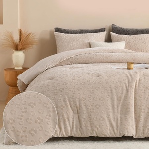 image:imageAndency Fluffy Cheetah Print Comforter Set Full Size Bgeie 3 Pieces Faux Fur Plush Leopard Print Comforter Mellow Cozy Warm Soft Sherpa Thick Heavy Puffy Comforters Bed Set with 2 PillocasesCheetah Print White