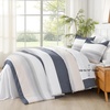 image:imageAndency Full Size Comforter Set Teal 7 Pieces  Bed in a Bag Full Soft Lightweight Reversible Bedding Set with Striped Comforter Fitted amp Flat Sheet Pillowcases amp Shams08  Yellow Blue