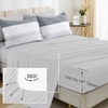 image:imageAndency Full Size Comforter Set Teal 7 Pieces  Bed in a Bag Full Soft Lightweight Reversible Bedding Set with Striped Comforter Fitted amp Flat Sheet Pillowcases amp Shams06  Light Grey