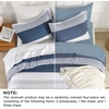 image:imageAndency Full Size Comforter Set Teal 7 Pieces  Bed in a Bag Full Soft Lightweight Reversible Bedding Set with Striped Comforter Fitted amp Flat Sheet Pillowcases amp Shams07  Mineral Blue