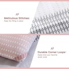 image:imageAndency Full Size Comforter Set Teal 7 Pieces  Bed in a Bag Full Soft Lightweight Reversible Bedding Set with Striped Comforter Fitted amp Flat Sheet Pillowcases amp Shams05  Pink