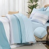 image:imageAndency Full Size Comforter Set Teal 7 Pieces  Bed in a Bag Full Soft Lightweight Reversible Bedding Set with Striped Comforter Fitted amp Flat Sheet Pillowcases amp Shams15  Light Blue