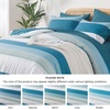 image:imageAndency Full Size Comforter Set Teal 7 Pieces  Bed in a Bag Full Soft Lightweight Reversible Bedding Set with Striped Comforter Fitted amp Flat Sheet Pillowcases amp Shams14  Teal