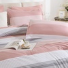 image:imageAndency Full Size Comforter Set Teal 7 Pieces  Bed in a Bag Full Soft Lightweight Reversible Bedding Set with Striped Comforter Fitted amp Flat Sheet Pillowcases amp Shams05  Pink