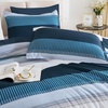 image:imageAndency Full Size Comforter Set Teal 7 Pieces  Bed in a Bag Full Soft Lightweight Reversible Bedding Set with Striped Comforter Fitted amp Flat Sheet Pillowcases amp Shams04  Navy Blue