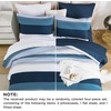 image:imageAndency Full Size Comforter Set Teal 7 Pieces  Bed in a Bag Full Soft Lightweight Reversible Bedding Set with Striped Comforter Fitted amp Flat Sheet Pillowcases amp Shams04  Navy Blue