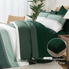 image:imageAndency Full Size Comforter Set Teal 7 Pieces  Bed in a Bag Full Soft Lightweight Reversible Bedding Set with Striped Comforter Fitted amp Flat Sheet Pillowcases amp Shams11  Emerald Green