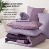 image:imageAndency Full Size Comforter Set Teal 7 Pieces  Bed in a Bag Full Soft Lightweight Reversible Bedding Set with Striped Comforter Fitted amp Flat Sheet Pillowcases amp Shams12  Purple
