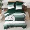 image:imageAndency Full Size Comforter Set Teal 7 Pieces  Bed in a Bag Full Soft Lightweight Reversible Bedding Set with Striped Comforter Fitted amp Flat Sheet Pillowcases amp Shams11  Emerald Green