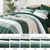 image:imageAndency Full Size Comforter Set Teal 7 Pieces  Bed in a Bag Full Soft Lightweight Reversible Bedding Set with Striped Comforter Fitted amp Flat Sheet Pillowcases amp Shams11  Emerald Green