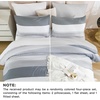 image:imageAndency Full Size Comforter Set Teal 7 Pieces  Bed in a Bag Full Soft Lightweight Reversible Bedding Set with Striped Comforter Fitted amp Flat Sheet Pillowcases amp Shams06  Light Grey