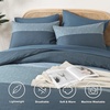 image:imageAndency Full Size Comforter Set Teal 7 Pieces  Bed in a Bag Full Soft Lightweight Reversible Bedding Set with Striped Comforter Fitted amp Flat Sheet Pillowcases amp Shams13  Haze Blue