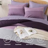 image:imageAndency Full Size Comforter Set Teal 7 Pieces  Bed in a Bag Full Soft Lightweight Reversible Bedding Set with Striped Comforter Fitted amp Flat Sheet Pillowcases amp Shams12  Purple