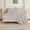 image:imageAndency Oversized Queen Comforter Set 7 Pieces Beige Bedding  Boho Bed in a Bag Soft Lightweight Fringe Bed Set with Comforter98x98 Sheets Pillowcases amp Shams22  Heather Grey