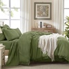 image:imageAndency Oversized Queen Comforter Set 7 Pieces Beige Bedding  Boho Bed in a Bag Soft Lightweight Fringe Bed Set with Comforter98x98 Sheets Pillowcases amp Shams03  Olive Green