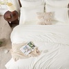 image:imageAndency Oversized Queen Comforter Set 7 Pieces Beige Bedding  Boho Bed in a Bag Soft Lightweight Fringe Bed Set with Comforter98x98 Sheets Pillowcases amp Shams14  Ivory