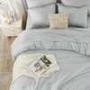 image:imageAndency Oversized Queen Comforter Set 7 Pieces Beige Bedding  Boho Bed in a Bag Soft Lightweight Fringe Bed Set with Comforter98x98 Sheets Pillowcases amp Shams11  Light Grey