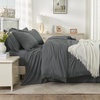 image:imageAndency Oversized Queen Comforter Set 7 Pieces Beige Bedding  Boho Bed in a Bag Soft Lightweight Fringe Bed Set with Comforter98x98 Sheets Pillowcases amp Shams12  Dark Grey