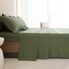 image:imageAndency Oversized Queen Comforter Set 7 Pieces Beige Bedding  Boho Bed in a Bag Soft Lightweight Fringe Bed Set with Comforter98x98 Sheets Pillowcases amp Shams03  Olive Green