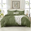 image:imageAndency Oversized Queen Comforter Set 7 Pieces Beige Bedding  Boho Bed in a Bag Soft Lightweight Fringe Bed Set with Comforter98x98 Sheets Pillowcases amp Shams03  Olive Green