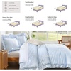 image:imageQueen Comforter Set Pink Bow amp Ruffle Bedding 3 Pieces  White with Green Leaf Floral Print Farmhouse Romantic Bedding Set90x90 InchBlue Gingham
