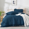 image:imageQueen Comforter Set Pink Bow amp Ruffle Bedding 3 Pieces  White with Green Leaf Floral Print Farmhouse Romantic Bedding Set90x90 InchNavy Blue